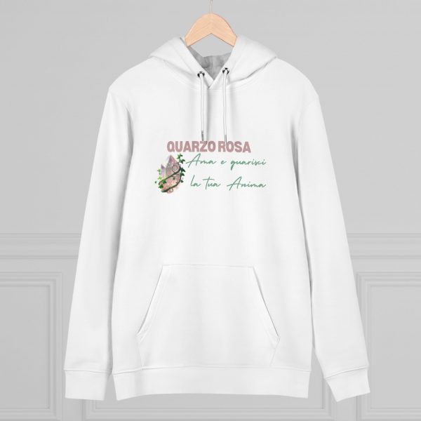 Hoodie Eco Cristallo "Quarzo Rosa" - immagine 12