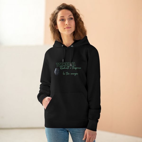 Hoodie Eco Cristallo "Tormalina nera" - immagine 19