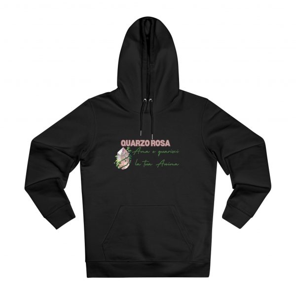 Hoodie Eco Cristallo "Quarzo Rosa" - immagine 3
