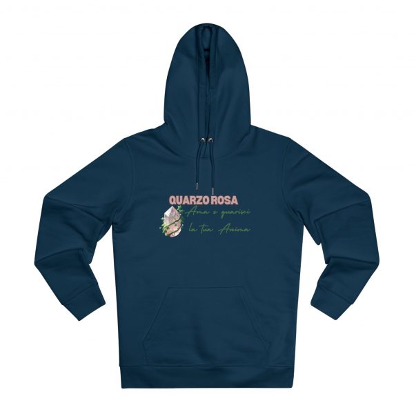 Hoodie Eco Cristallo "Quarzo Rosa" - immagine 21