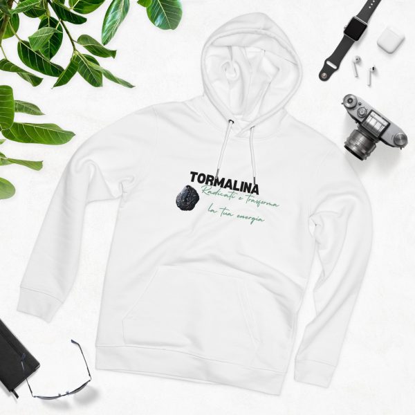 Hoodie Eco Cristallo "Tormalina nera" - immagine 2
