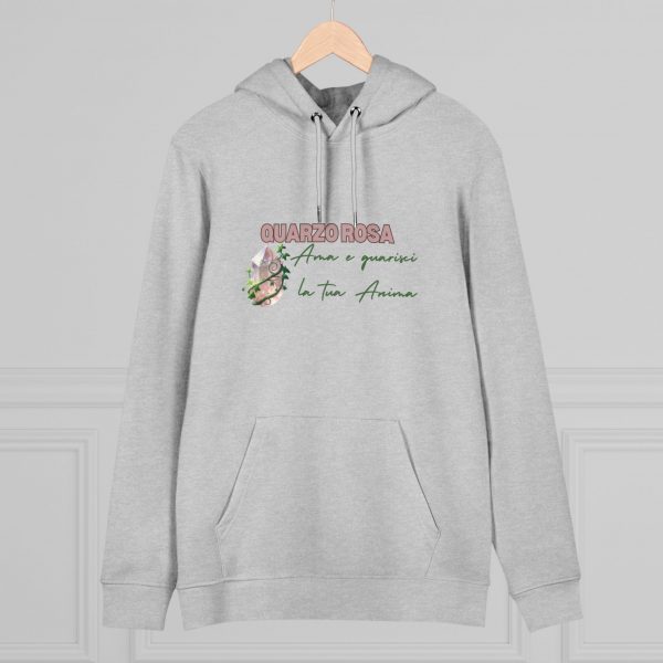 Hoodie Eco Cristallo "Quarzo Rosa" - immagine 18