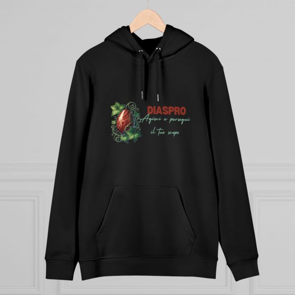 Hoodie Eco Cristallo "Diaspro Rosso" - immagine 6