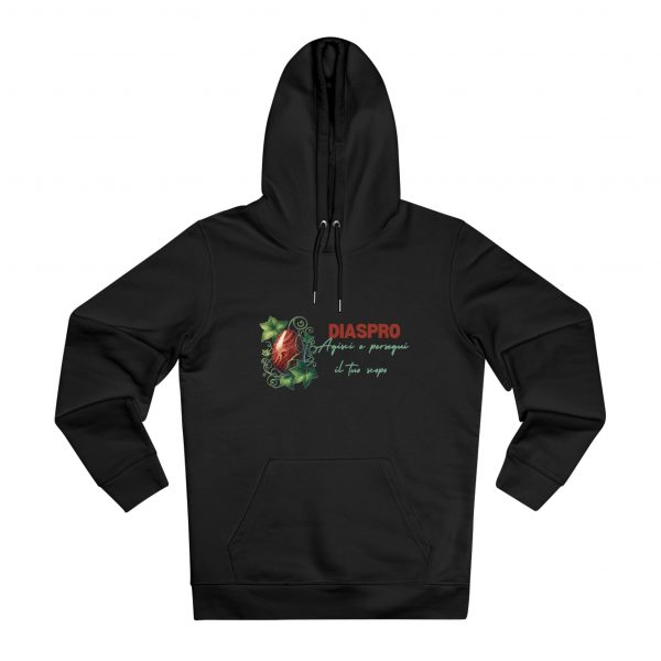Hoodie Eco Cristallo "Diaspro Rosso" - immagine 3