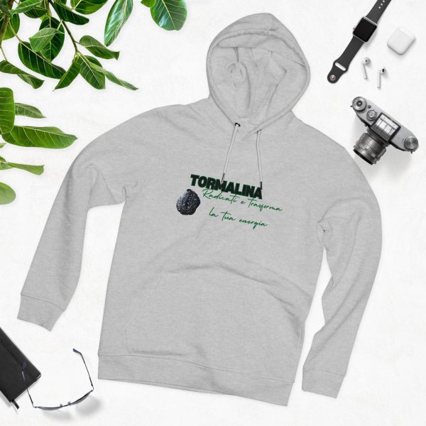 Hoodie Eco Cristallo "Tormalina nera" - immagine 8