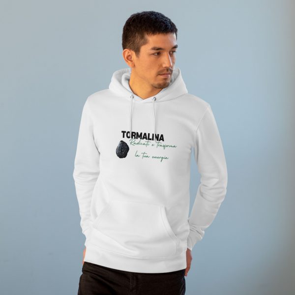 Hoodie Eco Cristallo "Tormalina nera" - immagine 6