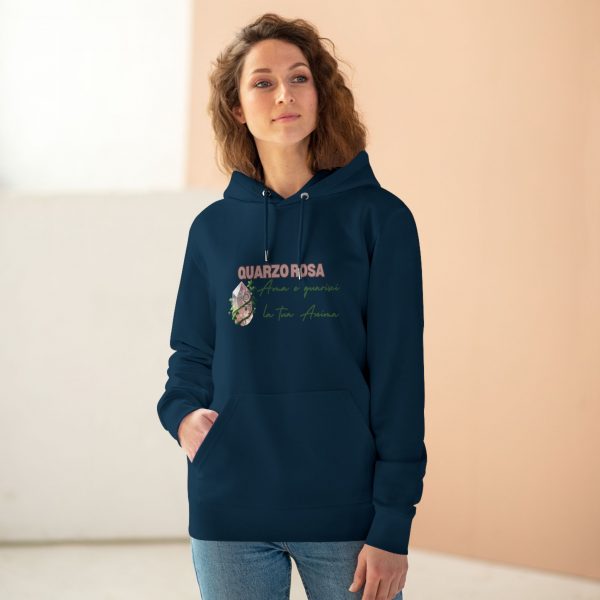 Hoodie Eco Cristallo "Quarzo Rosa" - immagine 20
