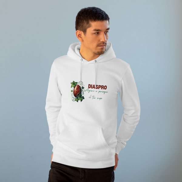 Hoodie Eco Cristallo "Diaspro Rosso" - immagine 8