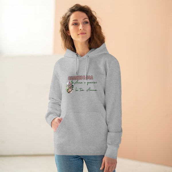 Hoodie Eco Cristallo "Quarzo Rosa" - immagine 14