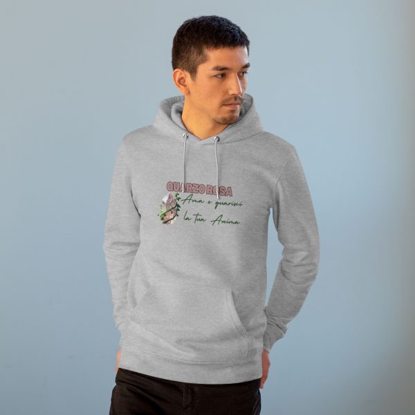 Hoodie Eco Cristallo "Quarzo Rosa" - immagine 19