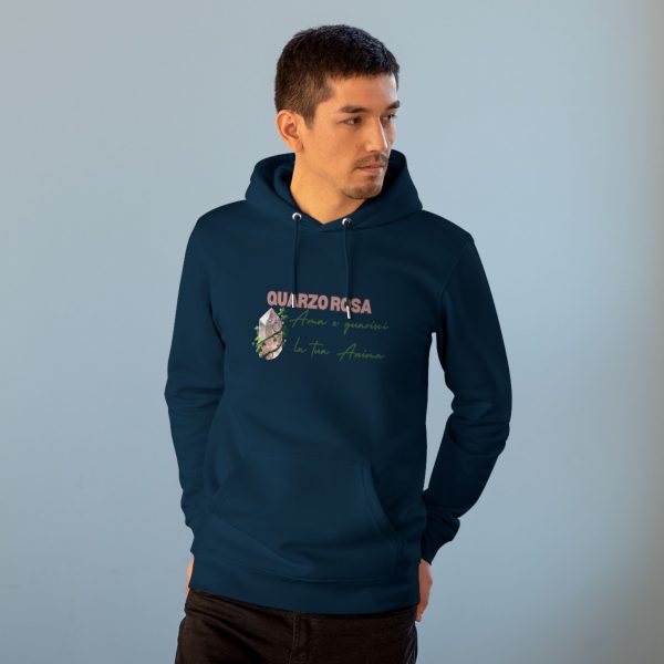 Hoodie Eco Cristallo "Quarzo Rosa" - immagine 25