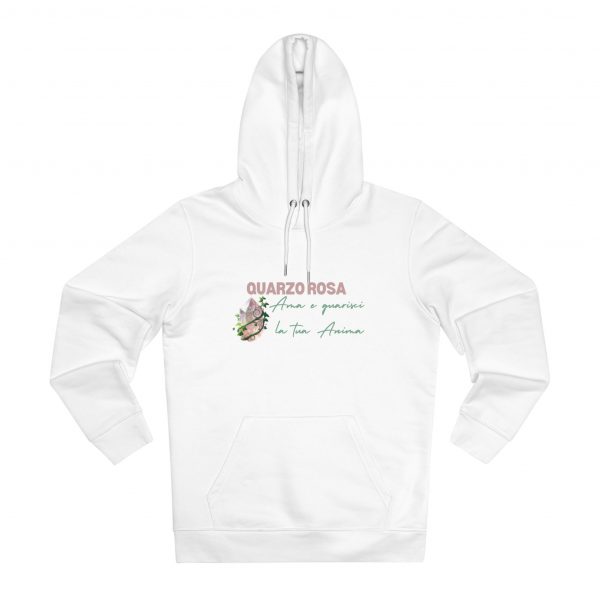 Hoodie Eco Cristallo "Quarzo Rosa" - immagine 9