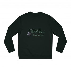 Felpa Eco Cristallo "Tormalina nera" - Black, L