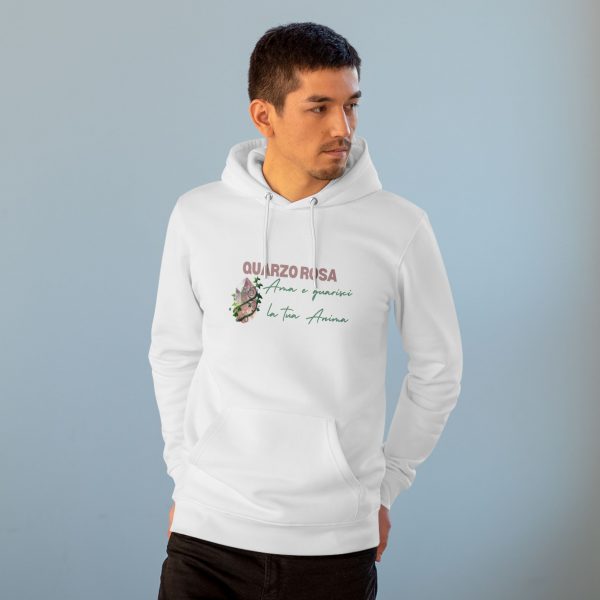 Hoodie Eco Cristallo "Quarzo Rosa" - immagine 13