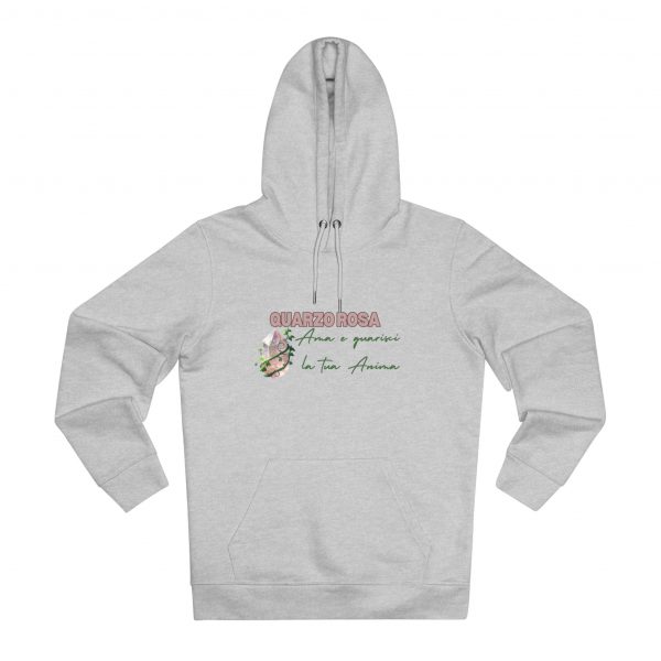 Hoodie Eco Cristallo "Quarzo Rosa" - immagine 15