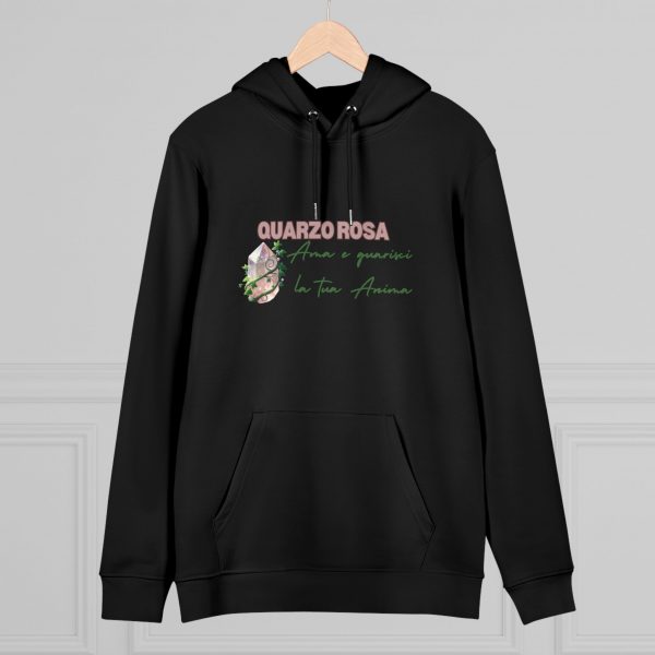 Hoodie Eco Cristallo "Quarzo Rosa" - immagine 6