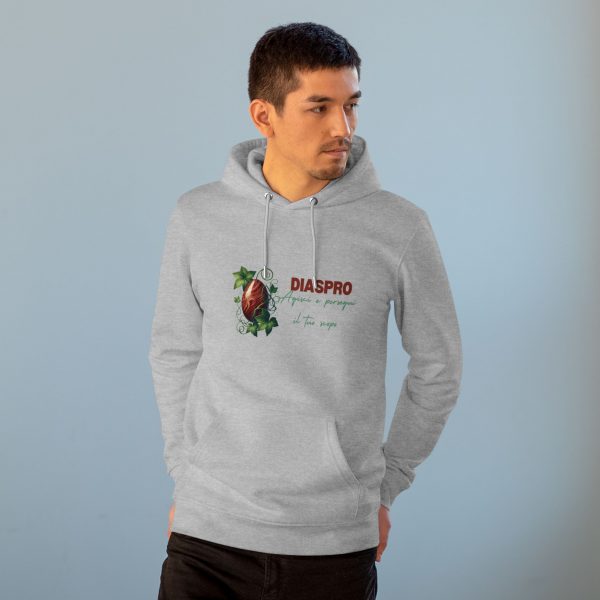 Hoodie Eco Cristallo "Diaspro Rosso" - immagine 14