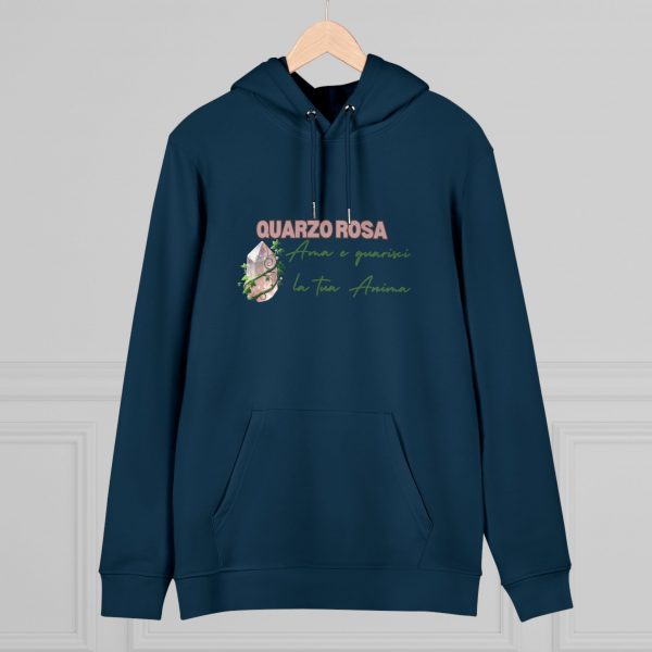 Hoodie Eco Cristallo "Quarzo Rosa" - immagine 24