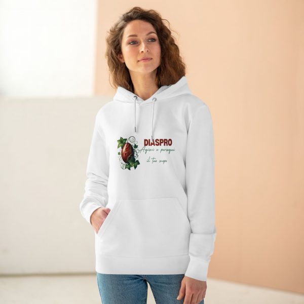Hoodie Eco Cristallo "Diaspro Rosso" - immagine 13