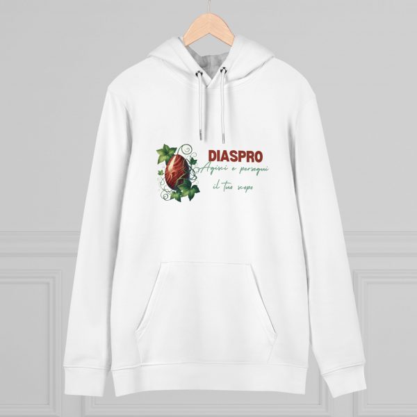 Hoodie Eco Cristallo "Diaspro Rosso" - immagine 12
