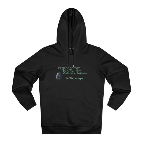 Hoodie Eco Cristallo "Tormalina nera" - immagine 15