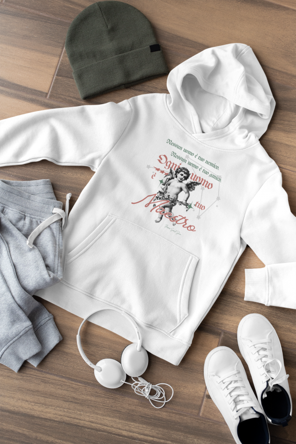 Hoodie Eco "Ogni uomo è tuo Maestro" Florence - immagine 25