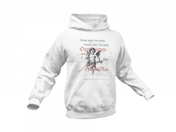 Hoodie Eco "Ogni uomo è tuo Maestro" Florence