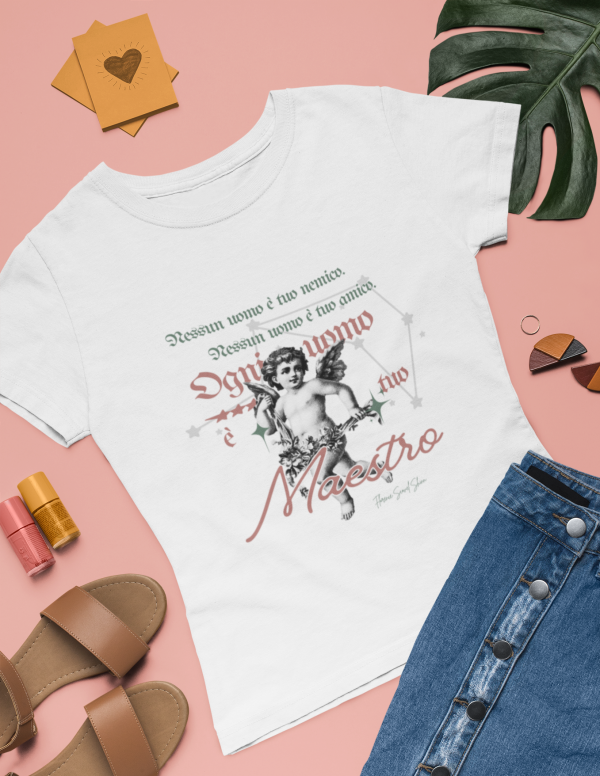 T-shirt donna "Ogni uomo è tuo Maestro"