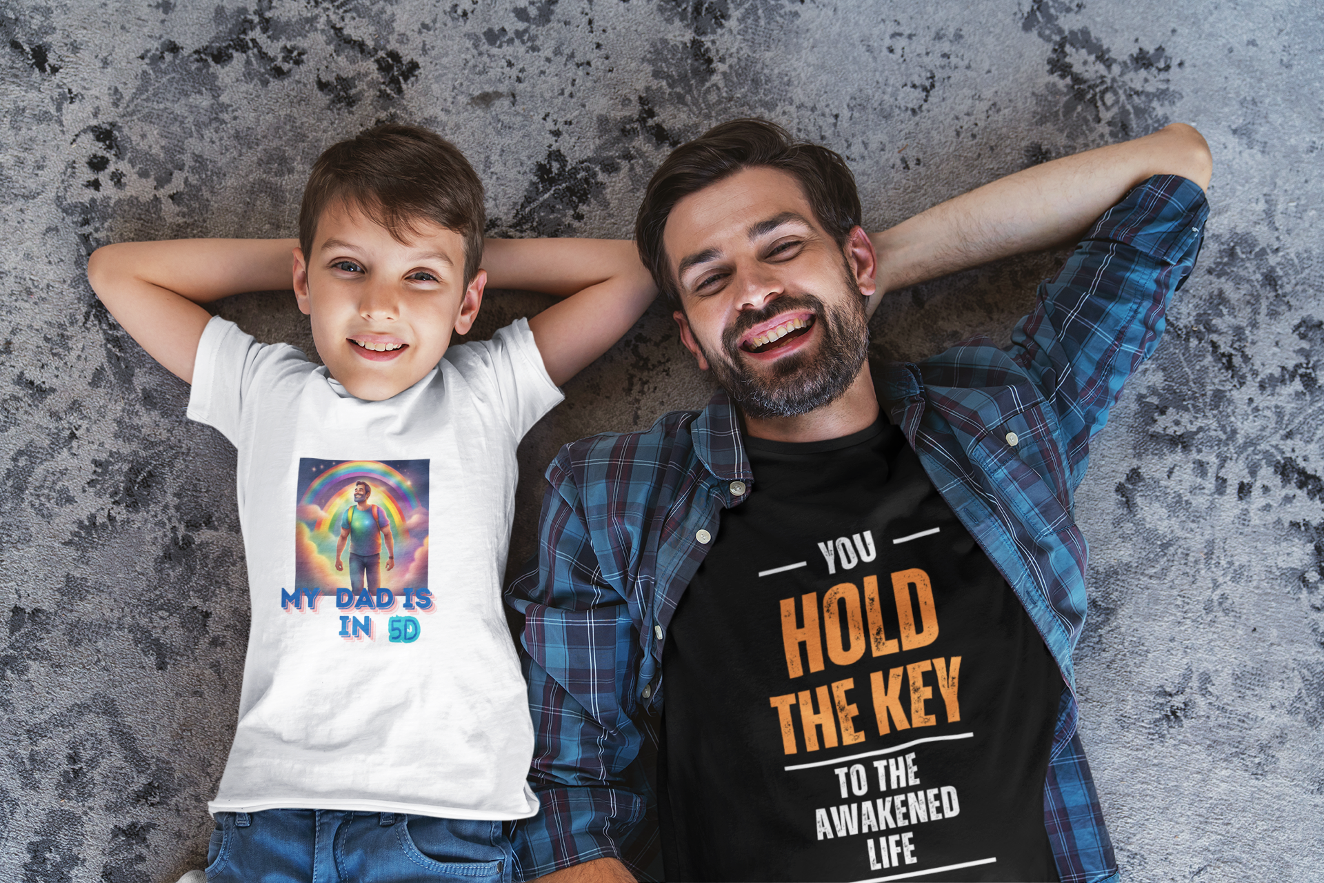 T-shirt cotone organico bambini My dad 5D