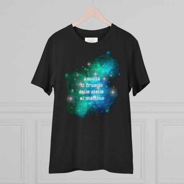 T-shirt Eco “Ascolta il fruscìo delle stelle al mattino” - Transurfing - immagine 4