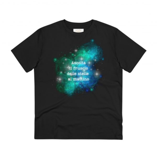 T-shirt Eco “Ascolta il fruscìo delle stelle al mattino” - Transurfing - immagine 2