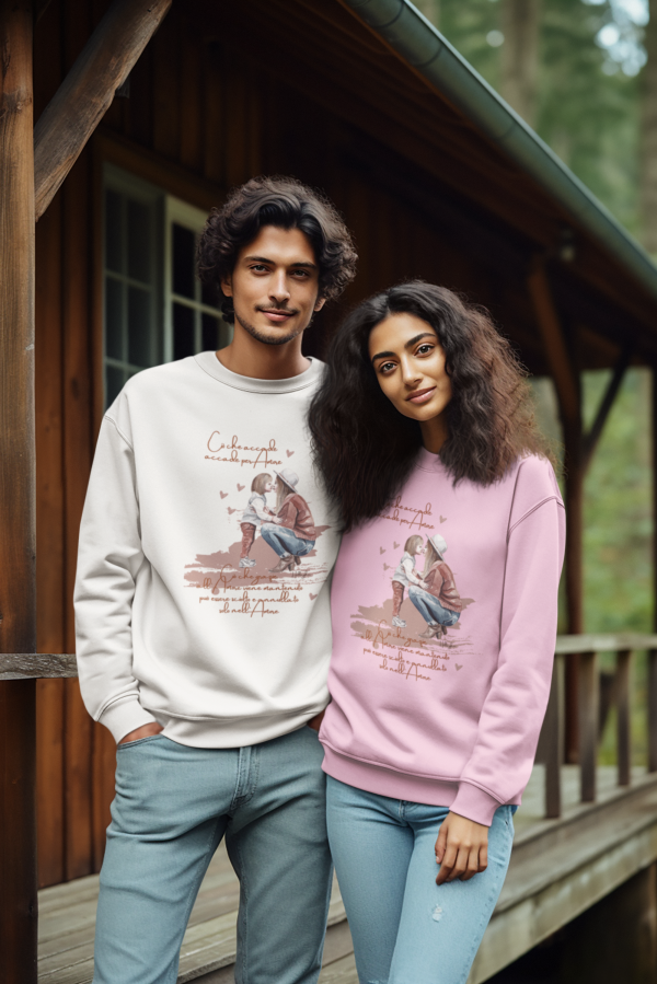 Felpa Eco "Costellazioni Amore" Hellingher - immagine 3