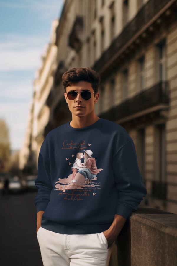Felpa Eco "Costellazioni Amore" Hellingher - immagine 2