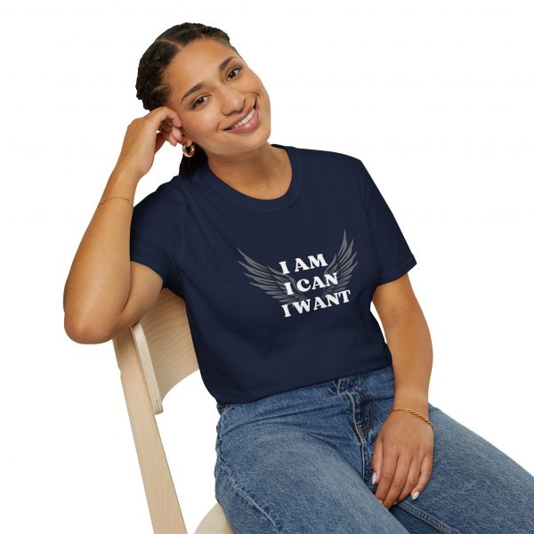 T-shirt Cotone "I am I can I want" - immagine 95