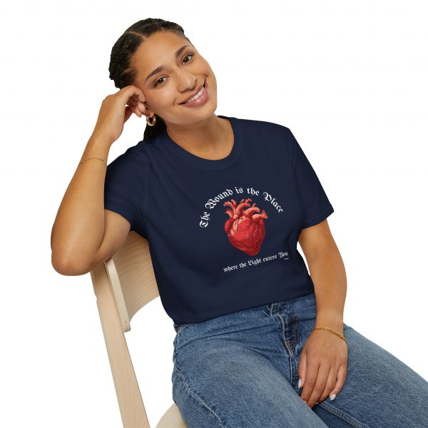 T-shirt Cotone "The wound is the place" Rumi - immagine 39