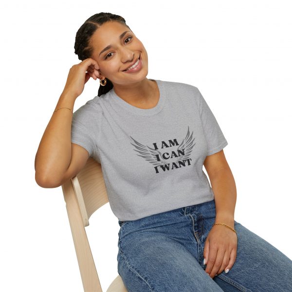 T-shirt Cotone "I am I can I want" - immagine 23