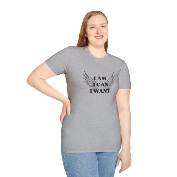 T-shirt Cotone "I am I can I want" - immagine 21