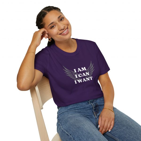T-shirt Cotone "I am I can I want" - immagine 103