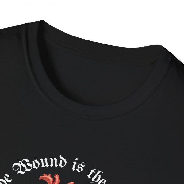 T-shirt Cotone "The wound is the place" Rumi - immagine 3