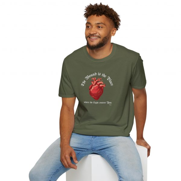 T-shirt Cotone "The wound is the place" Rumi - immagine 24