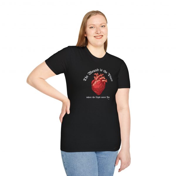 T-shirt Cotone "The wound is the place" Rumi - immagine 5