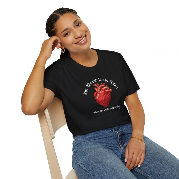 T-shirt Cotone "The wound is the place" Rumi - immagine 7