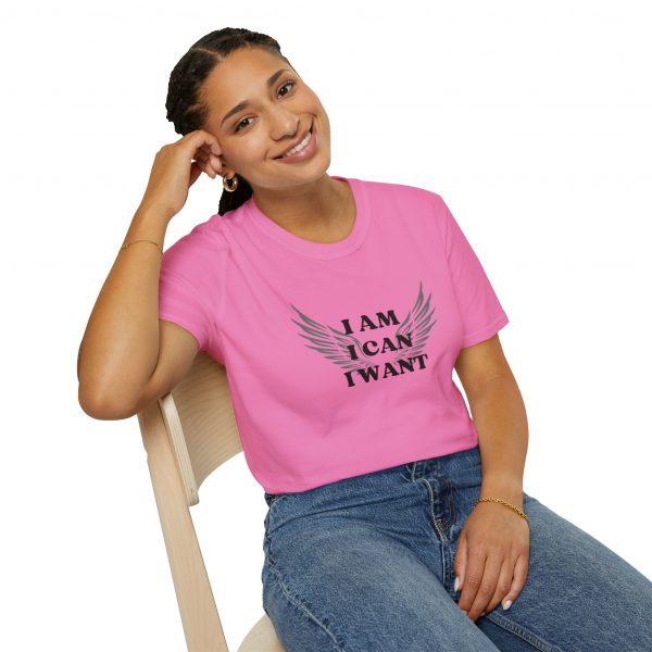 T-shirt Cotone "I am I can I want" - immagine 111