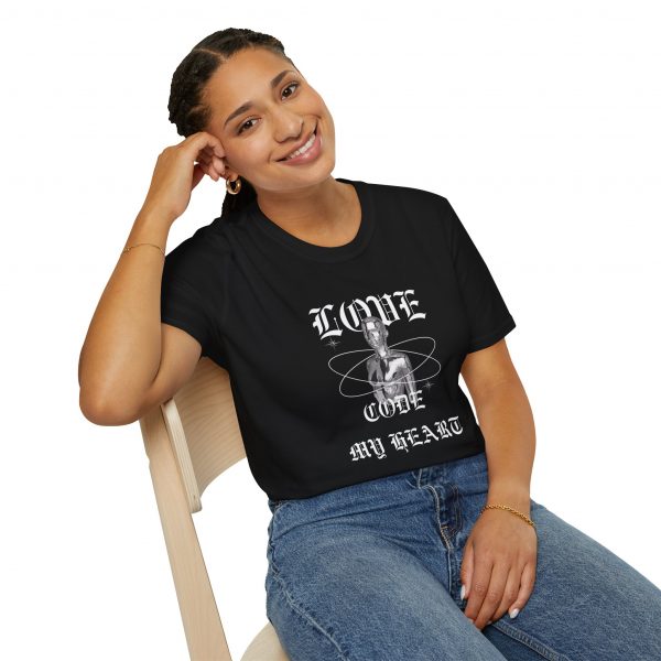 T-Shirt Cotone "Code My Heart " - immagine 7