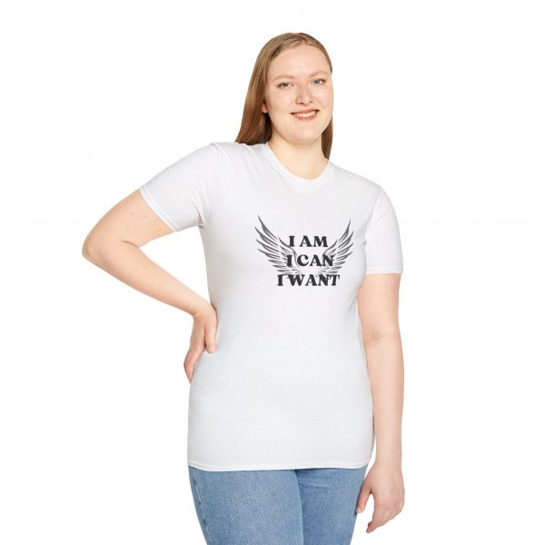 T-shirt Cotone "I am I can I want" - immagine 5