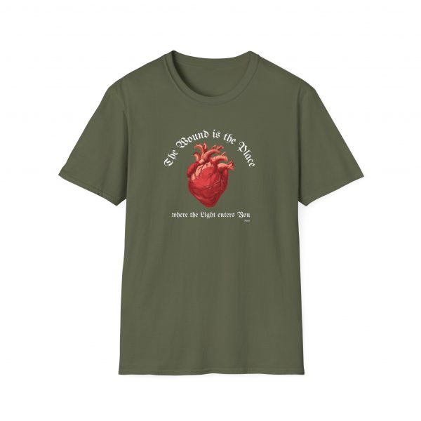 T-shirt Cotone "The wound is the place" Rumi - immagine 17
