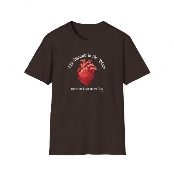 T-shirt Cotone "The wound is the place" Rumi - immagine 9