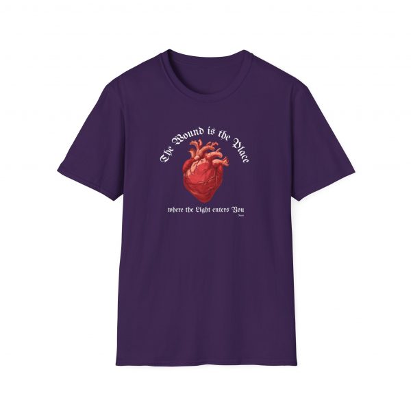 T-shirt Cotone "The wound is the place" Rumi - immagine 41